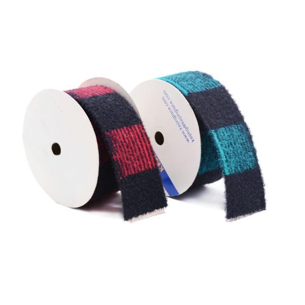 Buy KJ20035 Knit Velvet Nylon 3.8cm Jacquard Woven Ribbon at wholesale prices