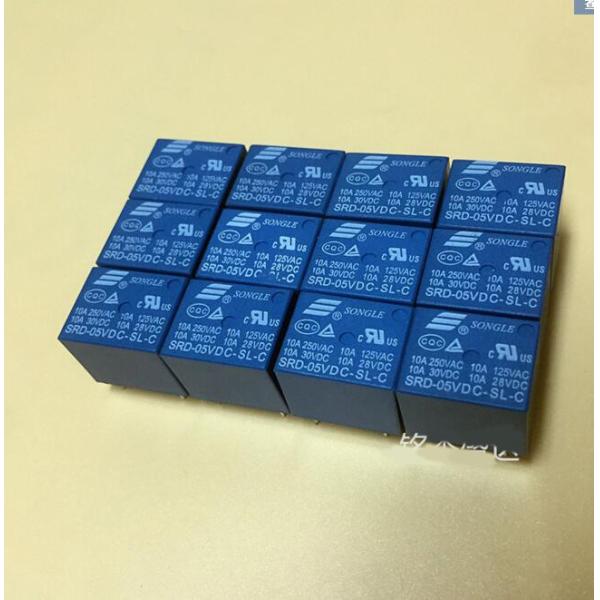 SRD-05VDC-SL-C 5VDC 10A 250 VAC Power relay PCB Type T73-5V 5 feet SRD-5VDC-SL-C 10A 125VAC New and original