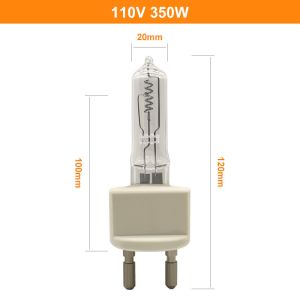 350W Quartz Halogen Bulb 110V G22 Instrument Lamp