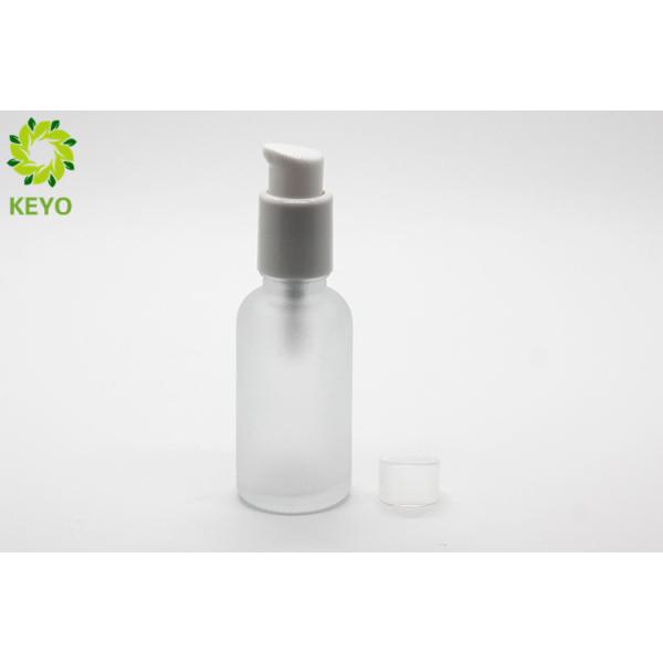 Boston Round Glass Pump Bottles 30ml For Liquid Foundation / Concealer