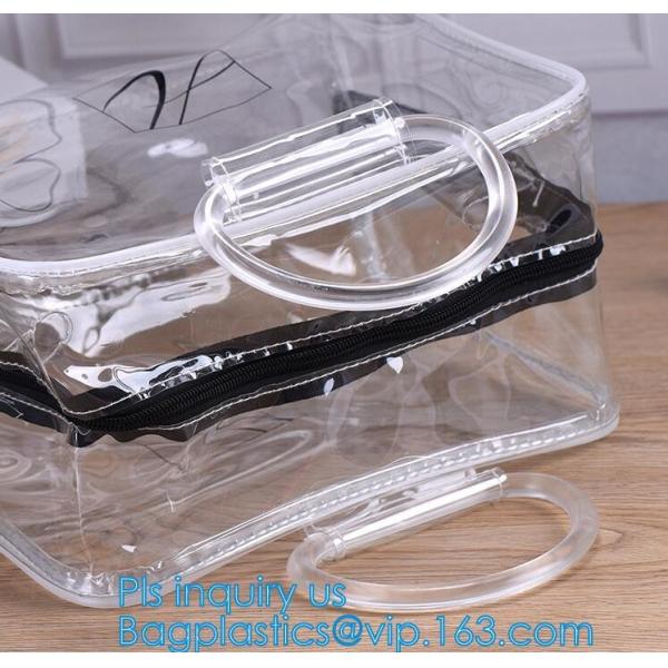 vinyl print beach shoulder tote bag fashion fancy handbag a storage bag inside, Summer Beach Clear PVC Shoulder Bag Tran