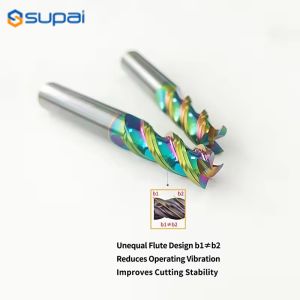 Supal 35-45° Helix Angle Aluminum Cutting Tools Center Cutting For Precise