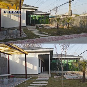 Insulated Sandwich Panel Prefab Light Steel Frame Office House