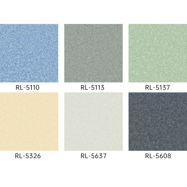 Commercial Homogeneous Vinyl Hospital Flooring Wear-Resistant Stain-Proof Medical Floor