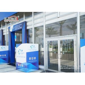 Transparent Outdoor Exhibition Tents Heat Resistant Glass Wall