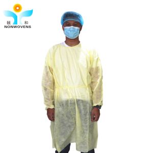 Nonwoven SMS Disposable Isolation Gown Coverall Personal Protective