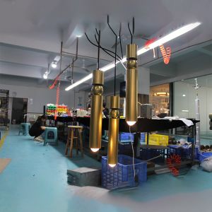 Brass Frame Industrial Pendant Light with Crystal Shade E12 Base