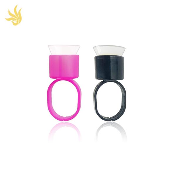 Permanent Makeup Pigment Ring With Sponge Tattoo Ink Cups Microblading