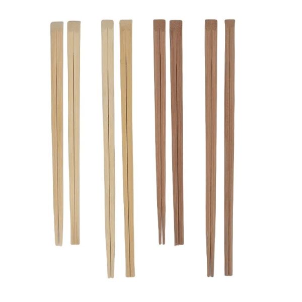 Buy 210mm/240mm*4.8mm Carbonized Disposable Tensoge Bamboo Chopsticks Eco-Friendly Biodegradable 100% Natural Bamboo at wholesale prices