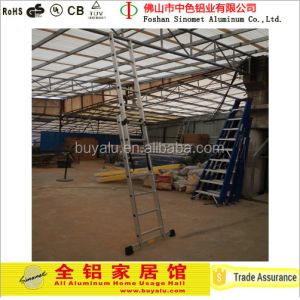 Mutifunctional Aluminum Step Ladder Extention Combination Aluminum Ladder