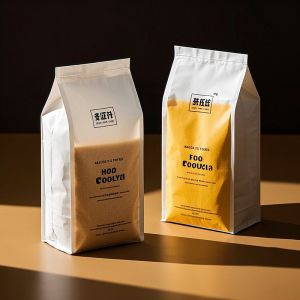 Transparent Window Stand-Up Mylar Bags - Oxygen Absorber For Coffee / Nuts