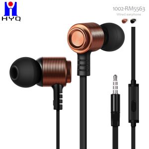 Black Gold 100db Metal Wired Earphones IPX3 Waterproof Wired Earbuds