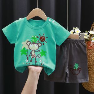 43in 110CM Yellow White Short Sleeve Top Sun Shirt For Boys Pure Cotton