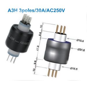 A3H mercury slip rings 3poles/30A