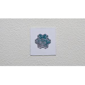 Factory Ironing on Labels Shiny Chrome Color Heat Transfer Stickers for Shirts