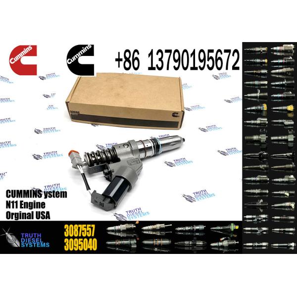 Buy Excavator Accessories Fuel Injector 3087557 4902921 3411754 for Cummins M11 QSM11 Injector Nozzle Construction Machinery Diesel Engine Spare Parts at wholesale prices