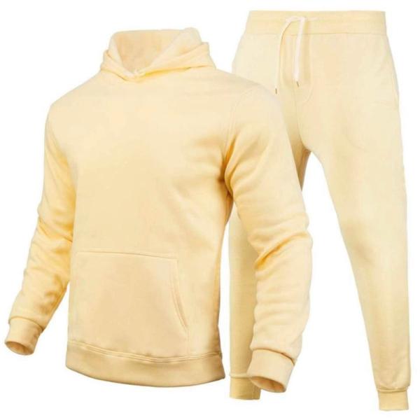 High Quality 100% Polyester Heat Transfer Tracksuit Hoodie Custom Design Plain Men Sweatsuit Sets for Sublimation