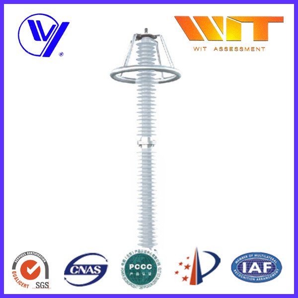 Buy IEC Composite HV Lightning Arrester Surge Protection Device with Grading Ring at wholesale prices