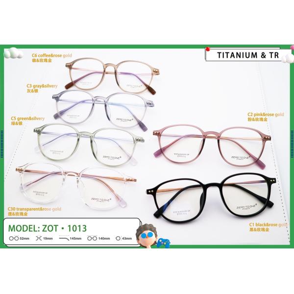 Unisex TR+Beta Titanium Glasses Adjustable Temples ZTO 1013