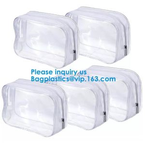 China Cosmetic/ Makeup/ Toiletry Beach Zipper Maxfirm JJ.CIMI Cosmetic/ Makeup/ Toiletry Clear PVC Travel Wash Bag with handle on sale