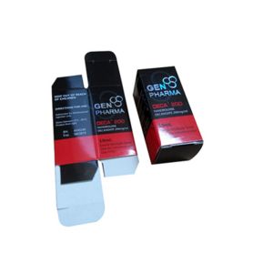 Pro Pharma 10ml Medicine Paper Box / vial Box Gold Logo Stamped 4 C Printing