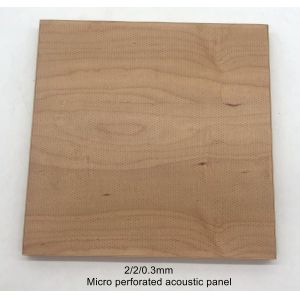 Showroom Microperforated Acoustic Panels Wooden Sound Absorption Insulation
