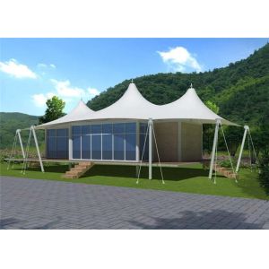 Stretched Cable Membrane Structure Villa Tent / Prefab Houses Sandwich Panel