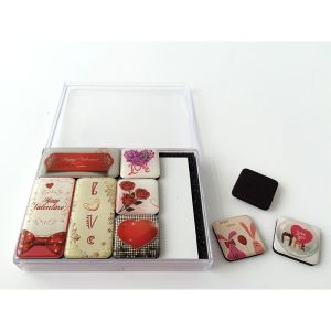 Home School Magnetic Souvenir Acrylic And Epoxy Magnet Set Waterproof