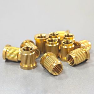 Straight Knurled Brass Threaded Insert Nut High Strength And Versatility