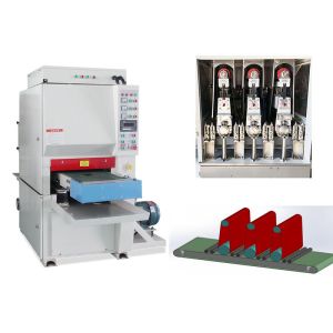 Aluminum Plate Wide Belt Sander Laser Cutting Parts Deburring Surface