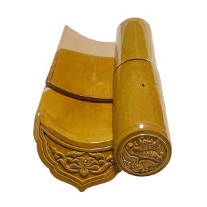 Hand Glazed And Twice Sintering Chinese Glazed Roof Tiles