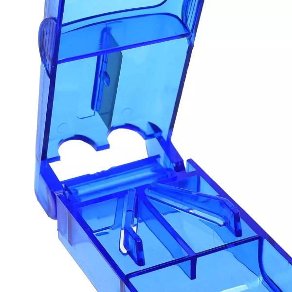 Food Grade Plastic Material Multifunction Pill Box Splitter Tablet Cutter Medical Pill Cutter