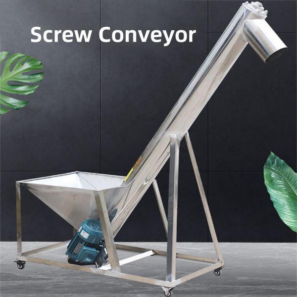 Stainless Steel Screw Feeder with 0-45 Degrees Inclination High Tensile Strength and Manual or Automatic Operation