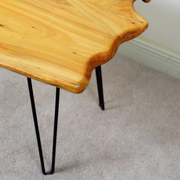 Knock Down Package Metal Feet 5mm Solid Wood Coffee Tables