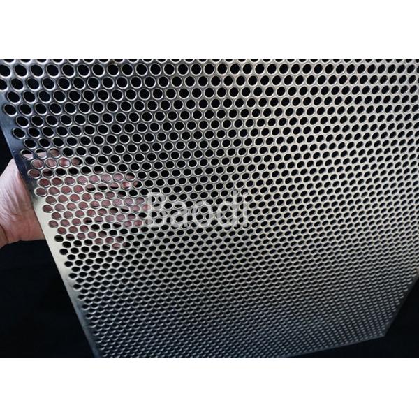 Carbon 1m Width Perforated Steel Mesh Square Hole Protection Screen