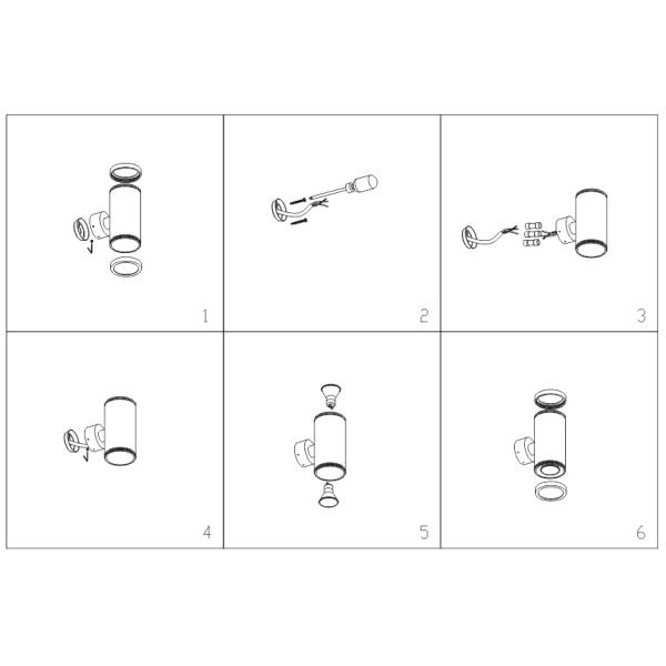 hot sale IP54 Cube 6W Surface Mounted Outdoor LED Wall Lights , Square Up Down Led Wall Lamp