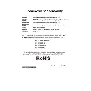 Shenzhen Jianeng Electronic Equipment Co., Ltd. Certifications