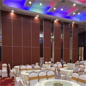Banquet Hall Acoustic Movable Partition Soundproof Wood Folding Partition Walls