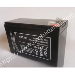 KSTAR 6-FM-7 VRLA Battery 12V 7Ah Sealed Lead-Acid Batteries Maintenance-free