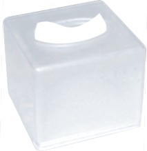 Buy Acrylic Frosted Bathroom Tissue Box Holders Square 140*140*H145mm at wholesale prices