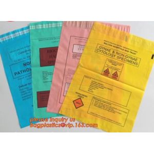 Biodegradable Biohazard Specimen Bag, Biohazard Specimen Transport Bag, Medical