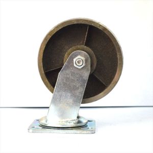 Steel Wheel Large Load Swivel Caster with Wear-Resistant Roller Bearing