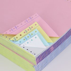 Quality PREMIUM QUALITY Blue / Black Image Roll / Sheet NCR Paper Customized for sale