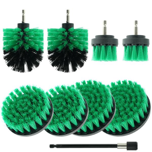 Viros Upholstery Drill Brush Attachment 3.5Inch Green