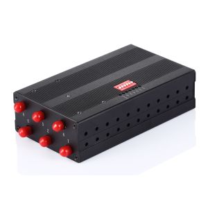10m Portable Cell Phone Jammer 6 antennas Built in 7.4V 3600mAh Li-ion battery