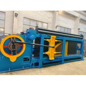 Automatic High Efficiency Gabion Mesh Machine 84*110mm Wire Mesh