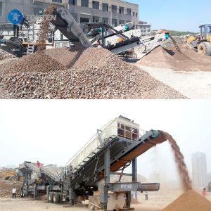Concrete Construction Waste Quarry Stone Crushing Machine Mobile Crusher Plant