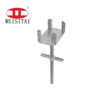 China Hollow 28MM Jack Base Scaffolding Four Prong Plug System on sale