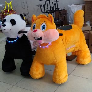 Hansel coin operated plush animal shopping mall kids rides 150KG bearing