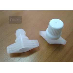 Pure White Plastic Twist Top Cap For Stand Up Pouch OEM ODM Service